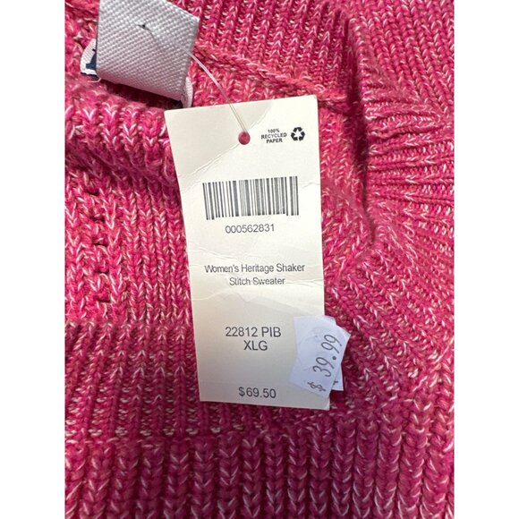 Duluth Trading Co Long Sleeve Crew Neck Heritage Shaker Stitch Sweater Size XL - Picture 10 of 14